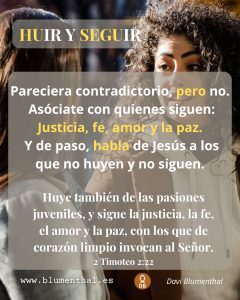 huir y seguir   blumenthal
